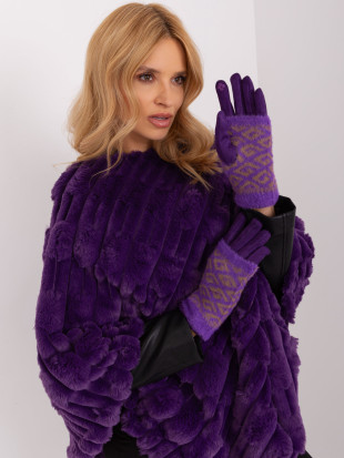 Mănuși în culoare violet închis