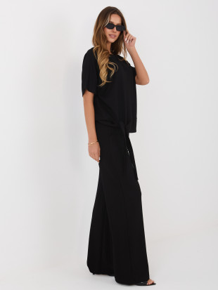 Set negru bluză și pantaloni