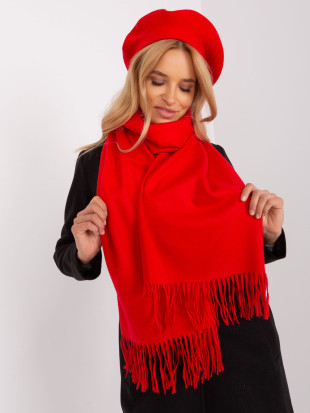 Șal lățit roșu elegant