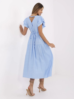 Rochie de vară evazată în albastru deschis