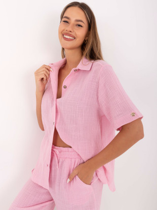 Compleu elegant în roz deschis