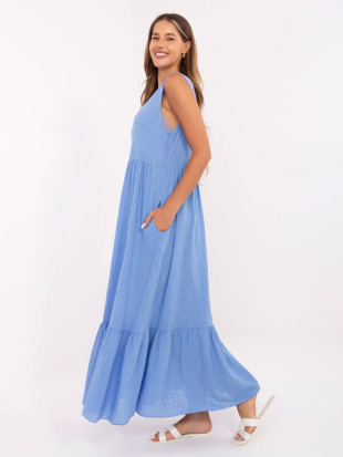 Rochie maxi evazată cu decolteu în V