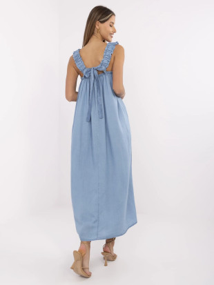 Rochie maxi albastră oversize