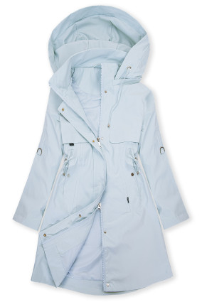 Parka albastru deschis pentru primăvară/toamnă