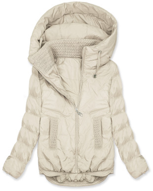 Geacă matlasată de primăvară pentru damă ecru