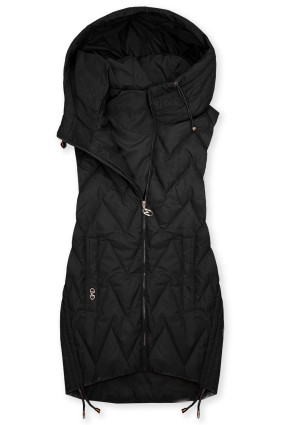 Vestă lungă neagră